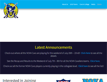 Tablet Screenshot of novacavaliers.com